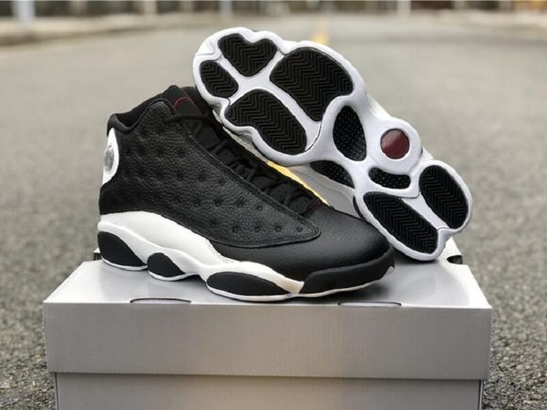 

13 reverse he got game athletic designer shoes black white gym red xiii fashion sports trainers sneakers ship with box