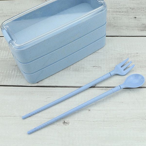 

3 layers divided lunch box flip food prep containers storage straw box for office worker students sno88 dinnerware sets