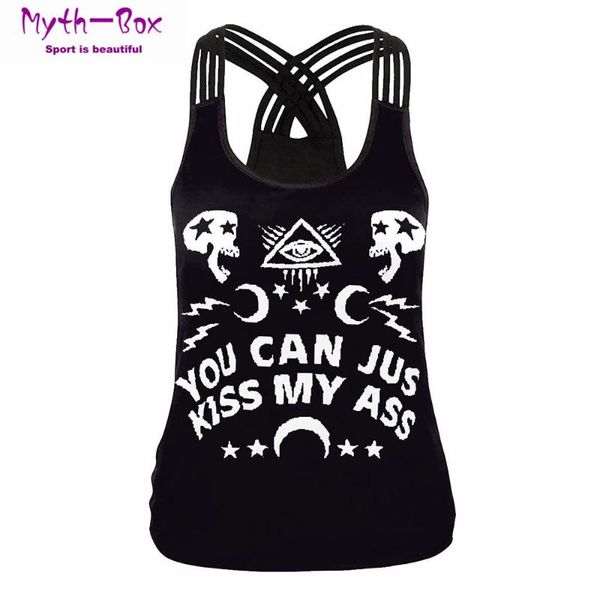 

summer women sport vest 3d print slim yoga shirt running vest sleeveless fitness t-shirt gym cross straps tank blouse, White;red