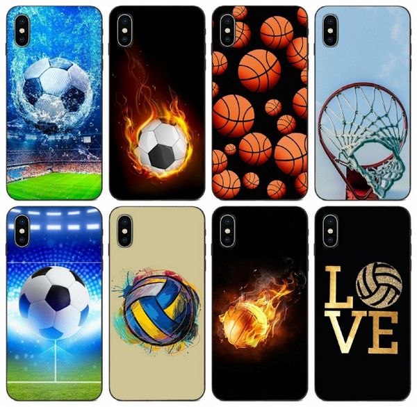 

tongtrade] soccer ball basketball volleyball case for iphone 11 pro max x xs 8 6s 5s 5c 5 4s 4 galaxy m30 m40 honor 9 lite motorola g4 case