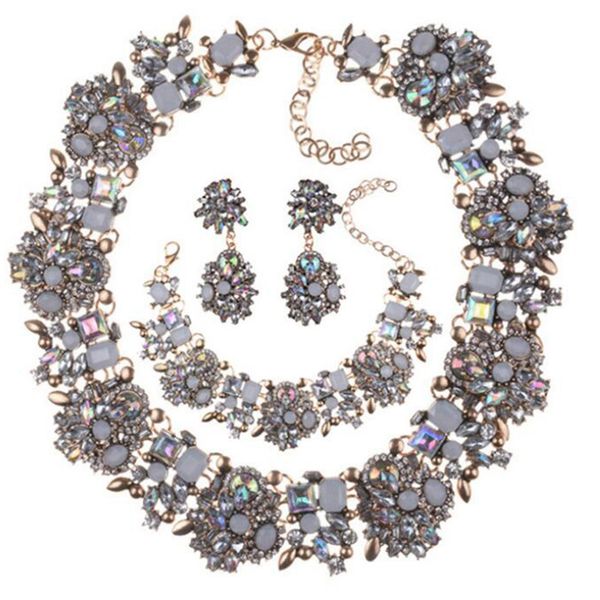 

women's vintage manifes necklace necklace earrings bracelet jewelry for banquet, prom, Silver