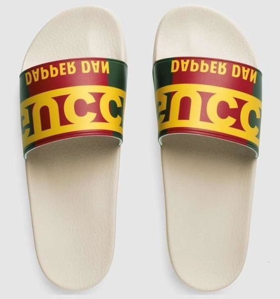 

2019 men dapper dan slide sandal slippers casual handmade walking tennis sandals slippers mules slides thongs, Red;white