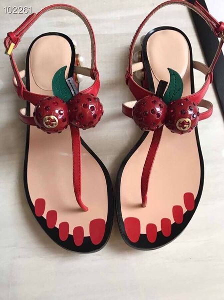 

2019new women's shoes high-end women's shoes luxury designer style patent leather thrill unique letters sandals size35-40, Black