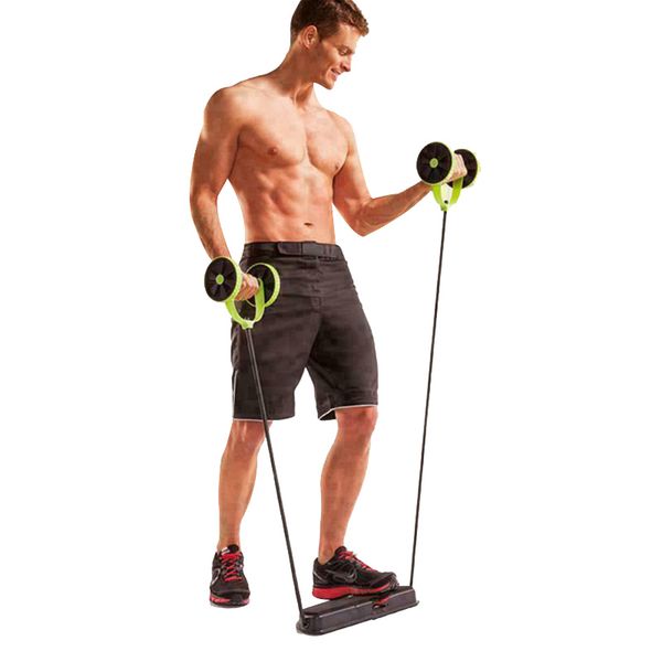 

fitness wheels roller elastic abdominal muscle resistance pull rope for training exercise home sal99