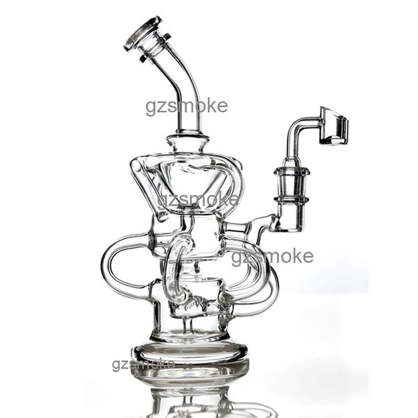 

Recycler Bong Dab Rig Heady Bongs Нефтяные вышки Воск встроенный Perc стеклянные трубы водопроводная труба Percolator Кварц Banger Bubbler Кальян