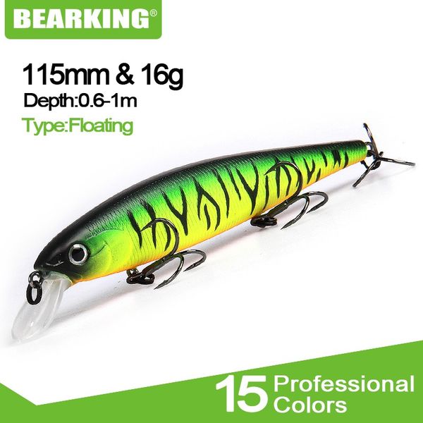 

bearking 11.5cm 16g professional quality fishing lure,wobblers minnow crank crank bait excellent painting ing