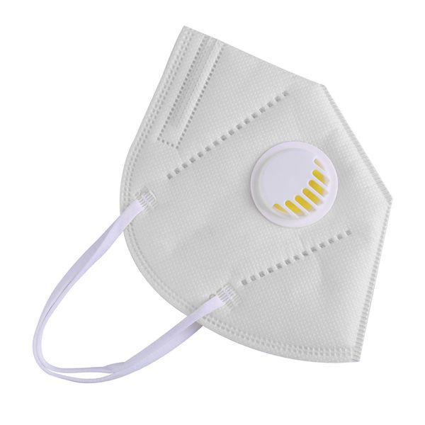 

n95 masks with air valve white dust mask safety protective material anti fog face mask mouth respirator w/ 95% value filter