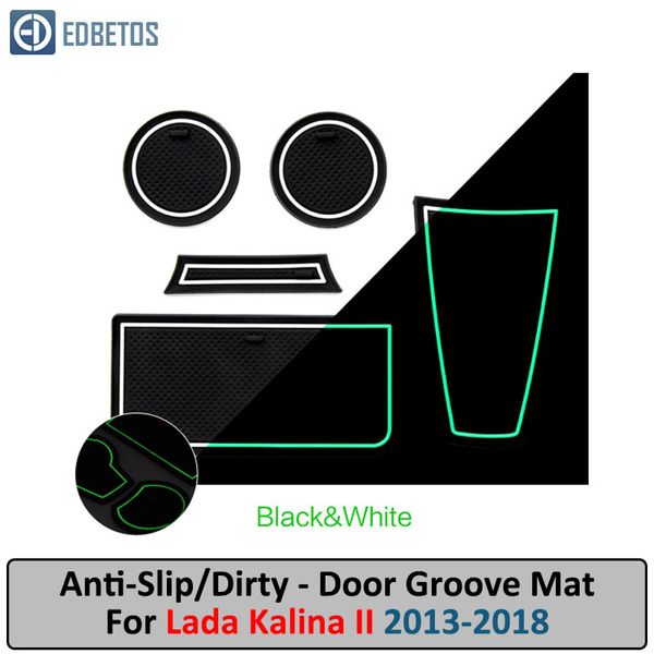 

anti-dirty pad for lada kalina 2013 2014 2015 2016 2017 2018 door groove gate slot anti-slip mat lada kalina accessories