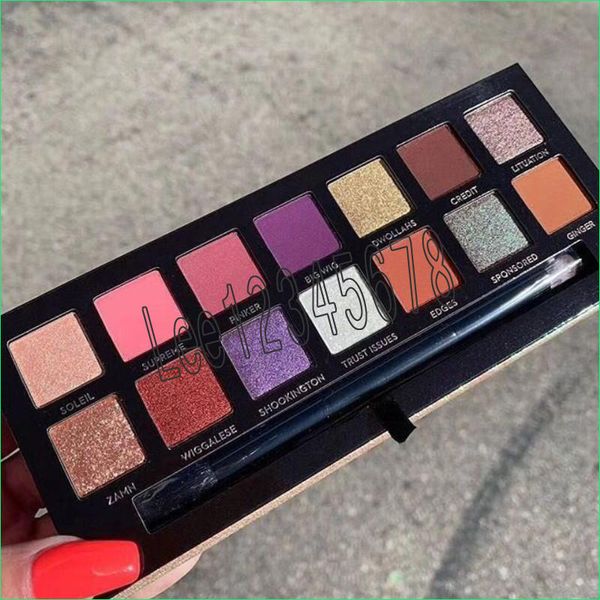 

2019 new jack eye makeup aina eye hadow palette 14 color crocodile himmer matte eye hadow palette high quality