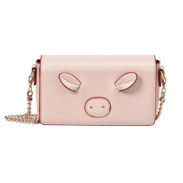 

designer-cute little bag 2019 new korean female network red shoulder messenger bag small square package girlfriends chain wild pig