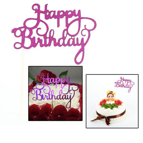

ivyshion торт флаг cupcake toppers birthday party decor birthday party supplies детский торт топпер с днем рождения кекс toppers