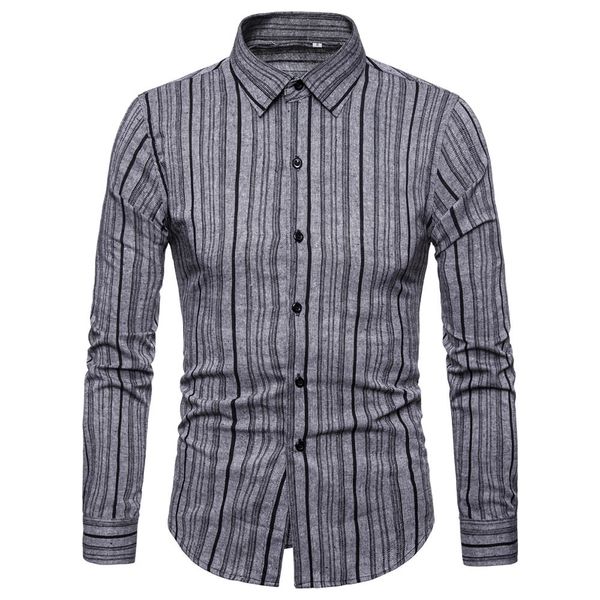

2xl плюс размер высокого качества одежды хлопок мужская одежда печатных мягкая мужская рубашка с длинным рукавом мужские рубашки повседневна, White;black