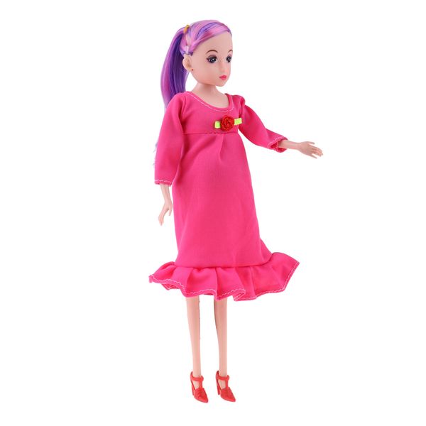 

adorable 1/6 modern girl doll real pregnant doll have a baby in her tummy mom doll for 12inch action dolls and dolls house accessory