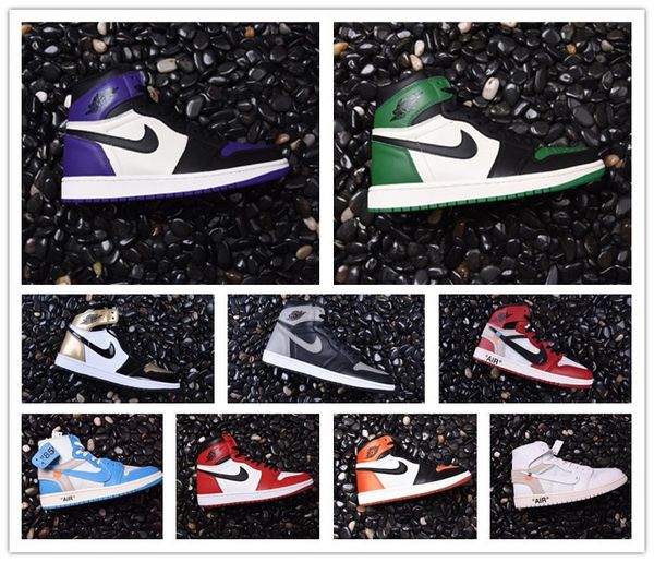 

New aj 1 banned black red white yellow men ba ketball hoe 1 women hoe fa hion retro trainer de igner neaker 13 retro 13 jordan