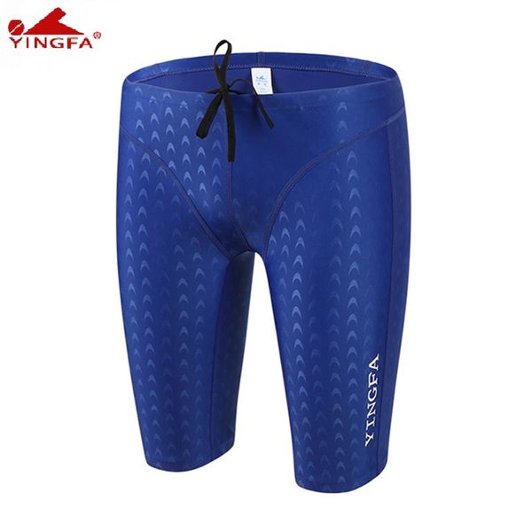 

yingfa 9205 fina approved sharkskin chlorine resistant men training swimming trunks jammers shorts men swimwear tight pants, White;black