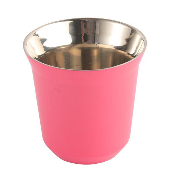 

storage bottles & jars 80ml stainless steel double-layer cups cup portable thermal insulated bottle anti-scald coffee mug