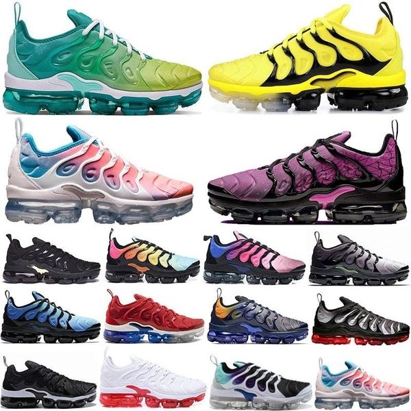 

wholesale bumblebee sunset green tn plus running shoes for men women rainbow grape bright crimson fades hyper volt mens trainers sneaker