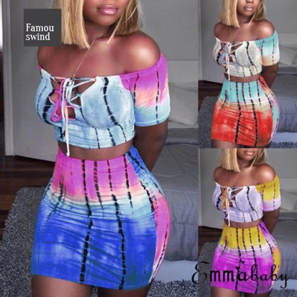 

сексуальная женщины юбка 2 piece set bodycon набор партии clubwear crop top юбки для женщин разрез шеи женский бинты одежды, White