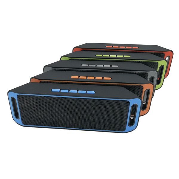 

sc208 wireless bluetooth music speaker wireless smart hands-speaker stereo subwoofer speakers support tf and usb fm rad for htc