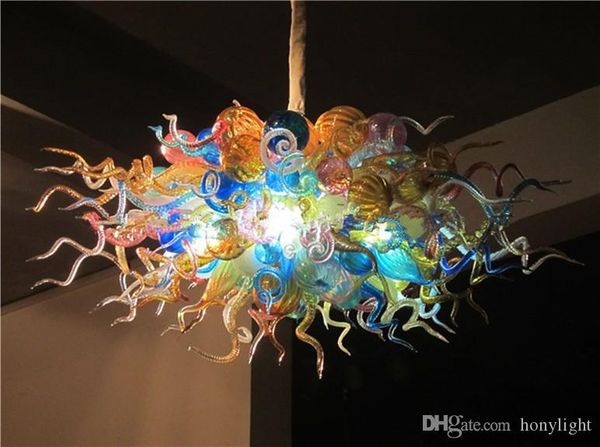 

светодиодные люстры лампы красочный потолочные люстры муранского стекла высокого висячие подвеска свет выдувное стекло шарика люстры светиль