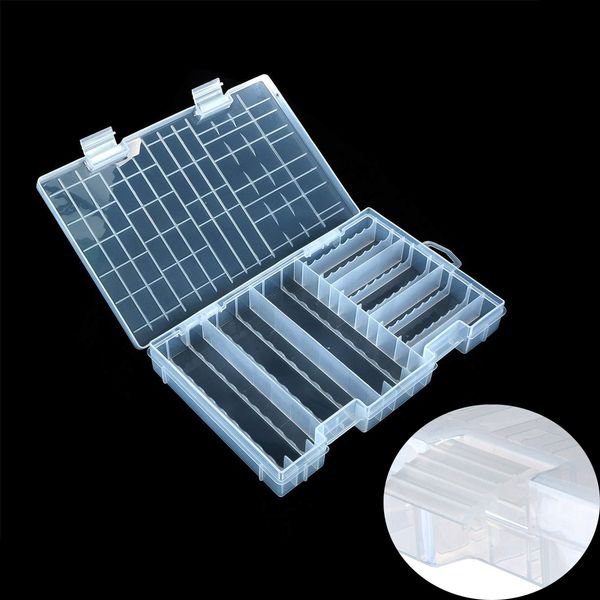 

zyhw aa aaa батарей коробка для хранения организатор держатель прозрачный пластиковый чехол контейнер портативный держит 60xaa + 40aaa батар