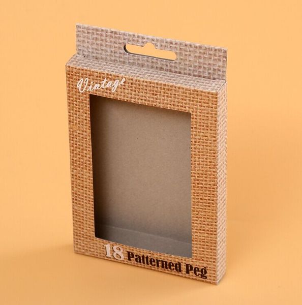 

customized packing kraft box with pvc window,windows packing box ---px0049