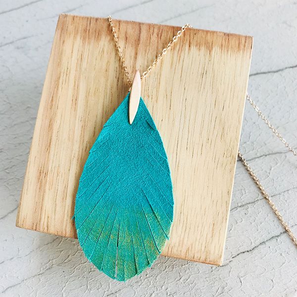 

cpop новый модный натуральная козья кожа ожерелье блеск кожи кисточкой кулон мода ожерелье женщины ювелирные изделия аксессуар подарок паден, Golden;silver