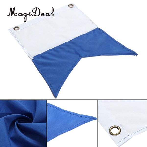 

magideal 60x72cm polyester blue white dive boat flag underwater sign universal scuba diving floating hanging flag water sport