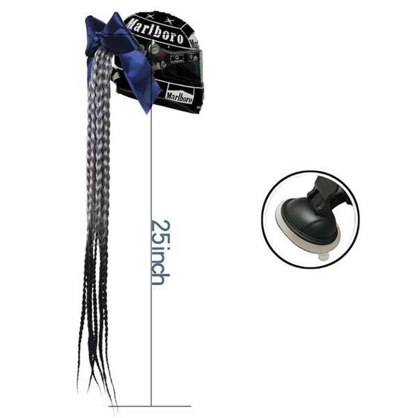 

women braids punk style 1x gradient synthetic braid wig decoration diy