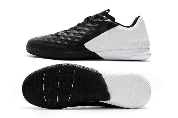 

2019 low ankle tiempo lunar legend viii pro ic tf soccer shoes tiempo legend 7 r10 elite plating fg football boots size eur39-45, Black