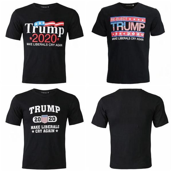 

2019 новый бренд моды роскошный дизайнер Мужские футболки тройники Дональд Трамп S-3XL Homme O-образным вырезом с коротким рукавом Pro Trump 2020 футболка Trump