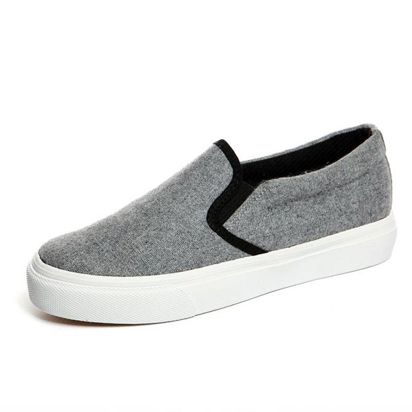 

женщины холст обувь платформы кроссовки femme мокасины коренастый обувь женщина кроссовки new deportivas mujer вскользь малыша девушки обувь, Black