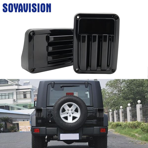 

smoke 2pcs led tail lights for wrangler jk led car rear sturn light tail reverse light for truck universal taillight