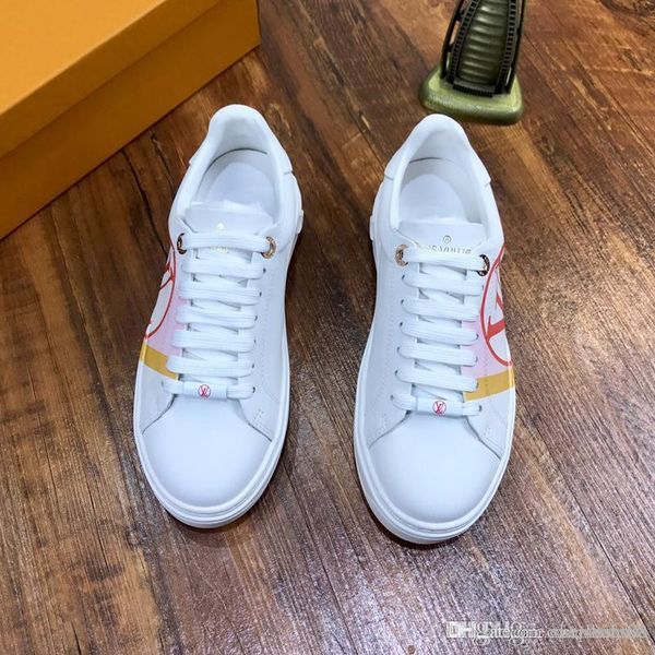 

2020 genuine leather fashion casual men's shoes low-3d printed pattern sneakers men's overstyling casual large si, Black