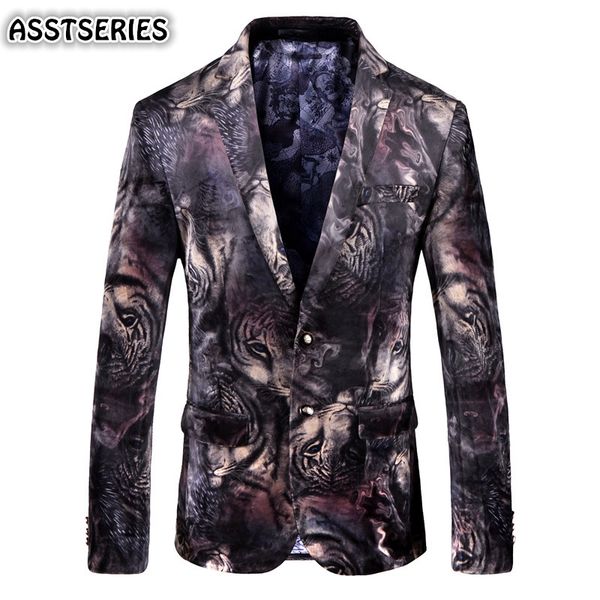 

asstseries blazer men new design fashion velvet blazer stage wear oversize 5xl slim fit mens suit jackets party prom mens, White;black