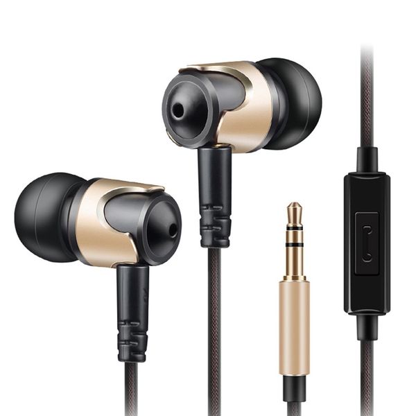 

moving coil headset in-ear subwoofer headset music dual speaker unit headphones earbud