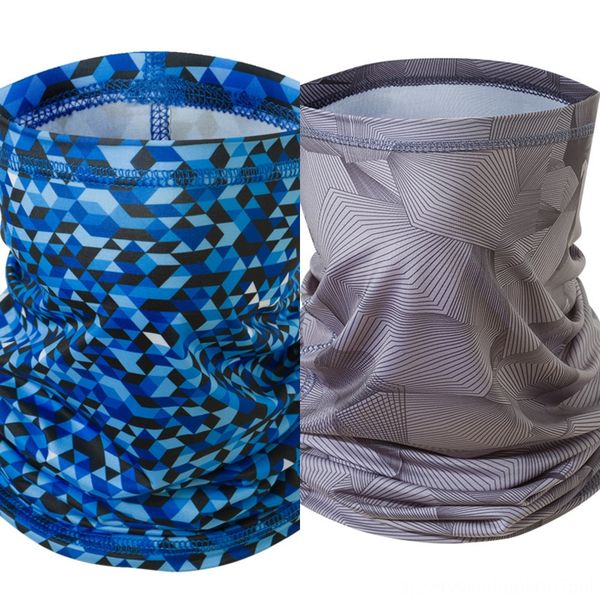 

nglwd ice quick dry cycling face mask scarf sports facemask breathable training bandana headband anti-uv running silk face mask, Black