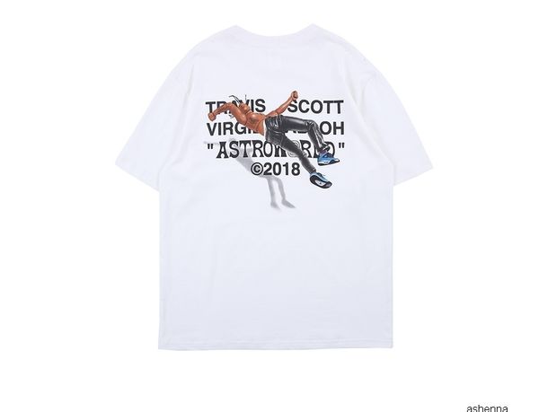 

2019 new travis scott astroworld staff tour letter printing men short aw sleeve t shirt clothes hip hop sports casual tee t7u4v996ny96ny, White;black