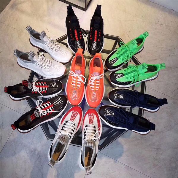 

chain reaction sneakers cross chainer sneakers in neoprene mesh men women casual designer shoes with box, Black