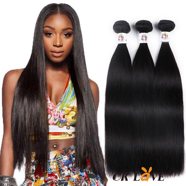 Straight Brazilian Hair Weave Bundles Real Human Hair Extension8