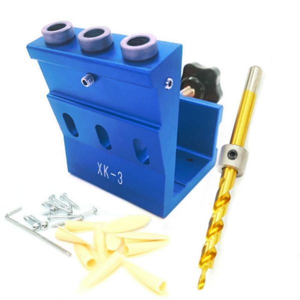 

portable woodworking guide clamp locator set universal jig 15 degree angle diy tools aluminum alloy home oblique hole drill