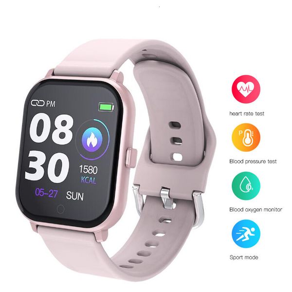 

smart watch android watches men waterproof smartwatch for women fitness bracelet waterproof wristband t55 pk q9 for ios phones, Slivery;brown