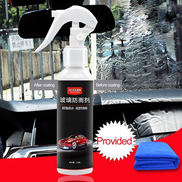 

auto rearview mirror repellent agent car glass anti water front windshield anti-rain agent with towel car-styling