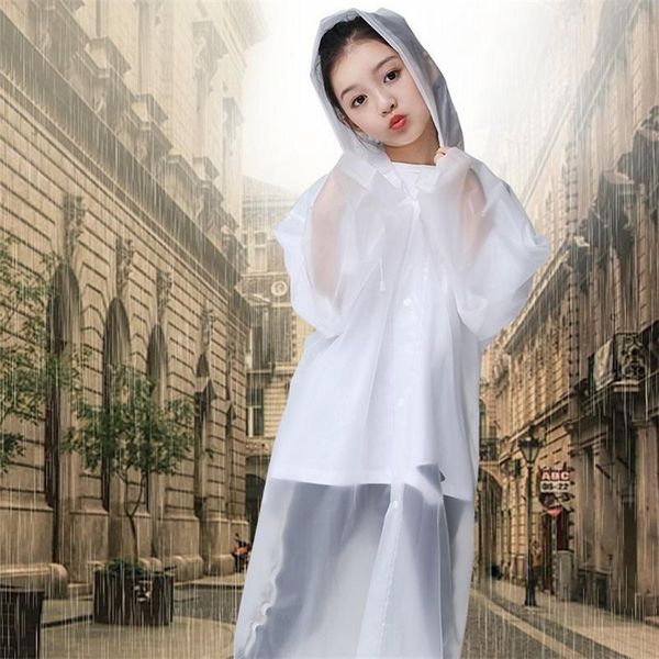 

breathable hooded rain wear eva clear children rafting must raincoats multi colors waterproof emergency rainwear 4cj e19