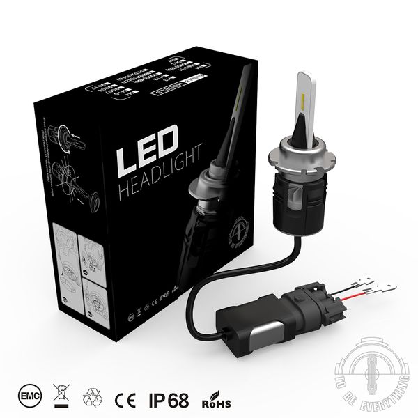 

d1s d2s d3s d4s b6 led headlight car slim conversion kit 42w 5200lm csp y11 chips all-in-one pure white 6000k car lamp bulb