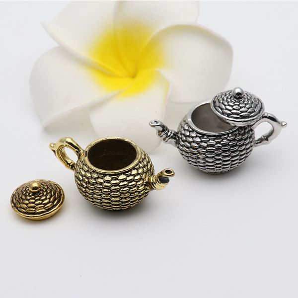 

1; 12 miniature candy toy doll house toy zinc alloy model ultra-mini nostalgic kitchen tea pot toy