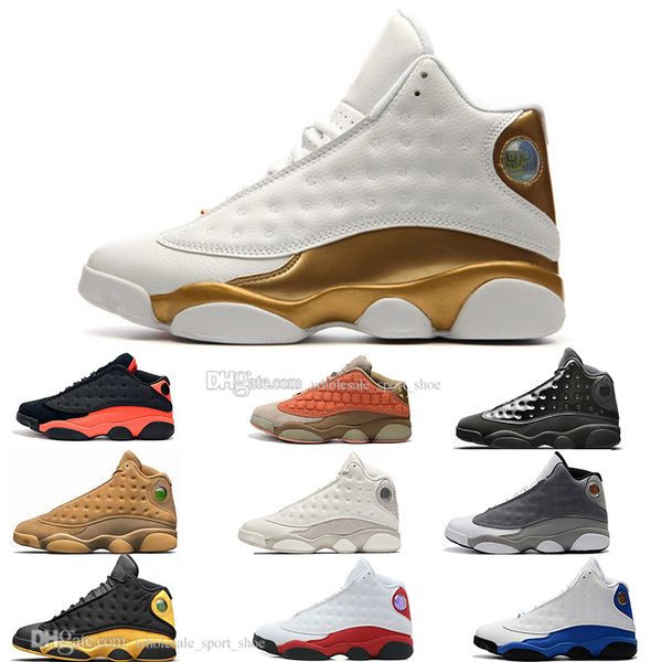 

with box 13 13s cap and gown terracotta blush mens basketball shoes chicago black infrared flints bred men athletic sports sneakers designer, White;red