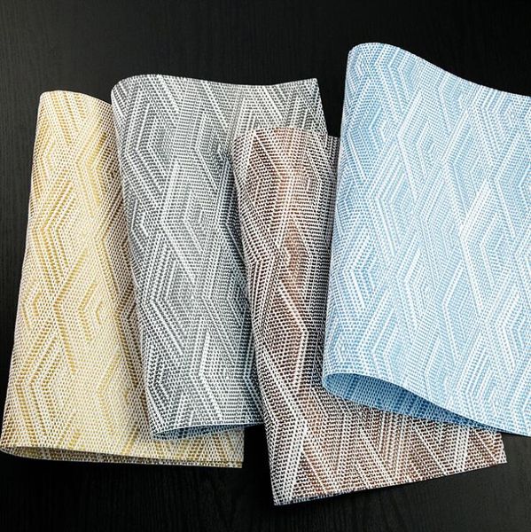 

fyjafon 2/4/6pieces set kitchen table mats europe pvc table mat placemats heat protection l home decorative placemats 45*30