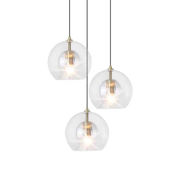 

clear glass gold pendant light modern lamp kitchen home l art ceiling light home lighting pa0611