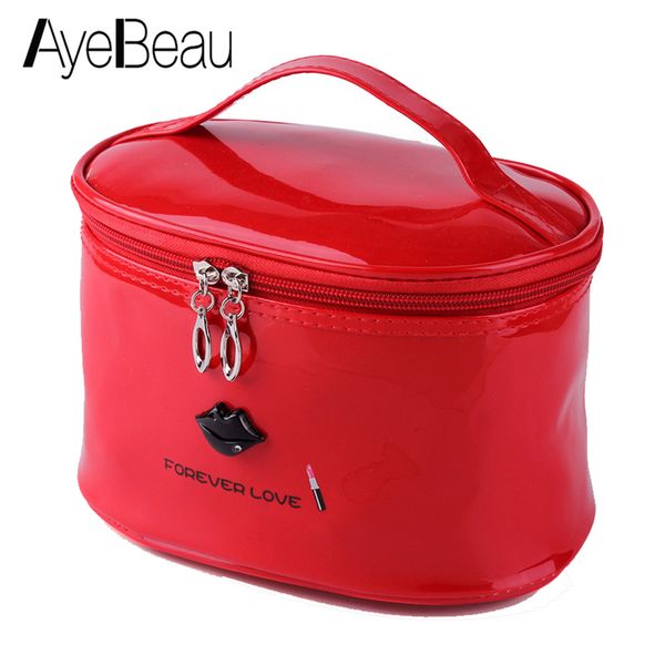 

women toilet make up cosmetic makeup bag brush case travel organizer for toiletry kit beauty pouch pvc make-up necessaire female